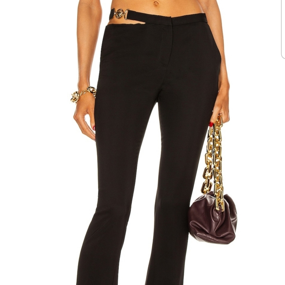 Versace Medusa Cut Out Flare pants